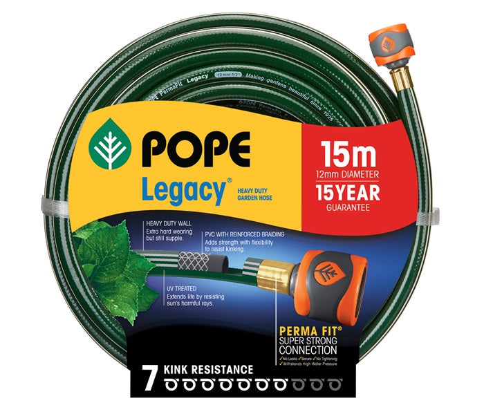 Pope Legacy Garden Hose - 12mm - By The Meter
