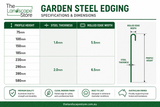FormBoss Redcore Steel Garden Edging 2440mm
