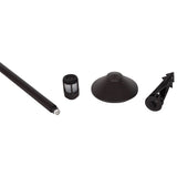 Pro Light Club Black Aluminium Medium Shaded Path Light