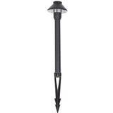 Pro Light Club Black Aluminium Small Shaded Path Light