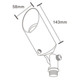 Pro Light Club Brass Spike Light
